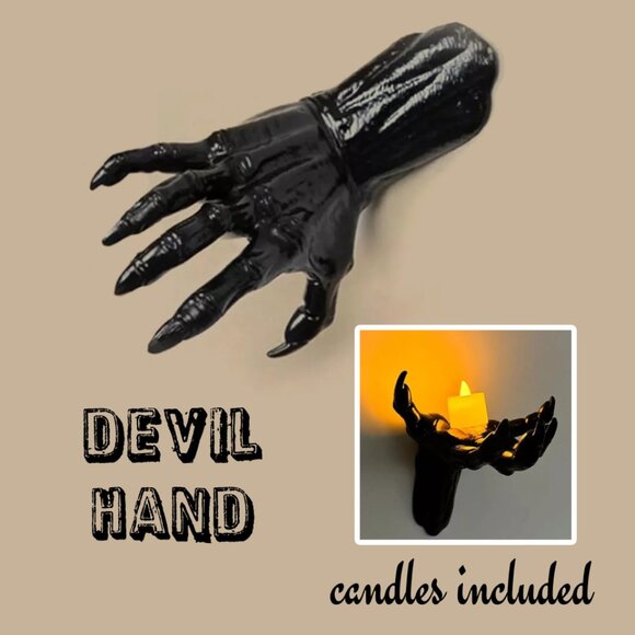 Life-Sized Wall-Mounted Spooky Hands with Candles – 3X - Picture 9 of 10